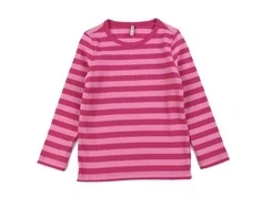 Kids ONLY fuchsia purple/rosebloom stribet top